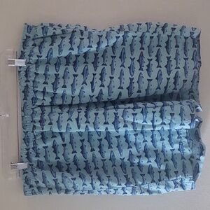 L.L. Bean Retro Fish Print Men's Mesh Lined Swim Trunks Beach Vacay Quirky